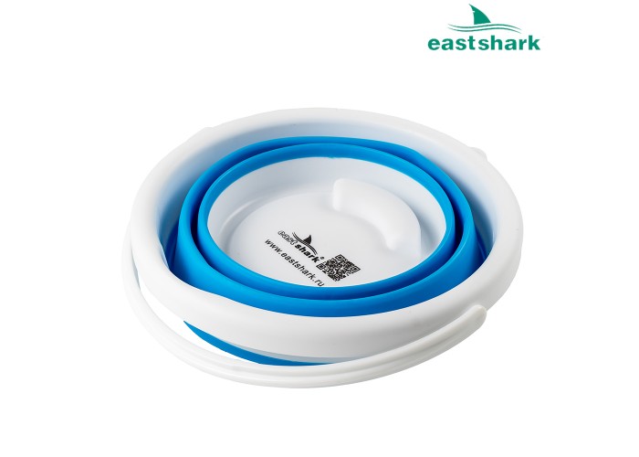 Ведро круглое складное 21*13*17 3л синее