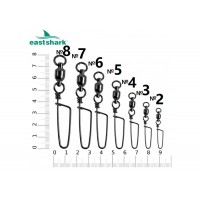 Вертлюг c подшипником + карабин №8