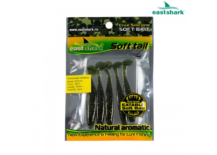 Силиконовая приманка ES3118 75 мм (5 шт/уп) color: X017