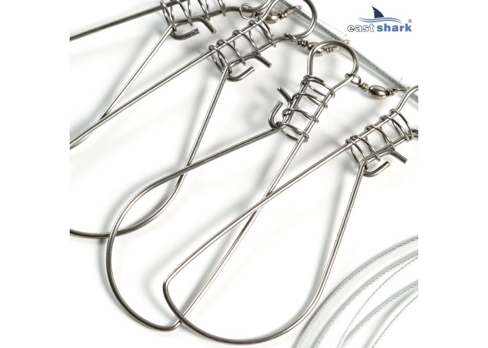 Кукан 5 карабинов, тросс