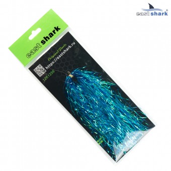 Люрекс EastShark большая упаковка "Чешуя" синий