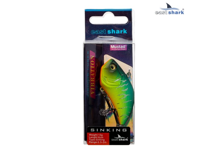 Воблер EastShark Hoggu 6см. 13г. 0.5-2m Sinking col.#005
