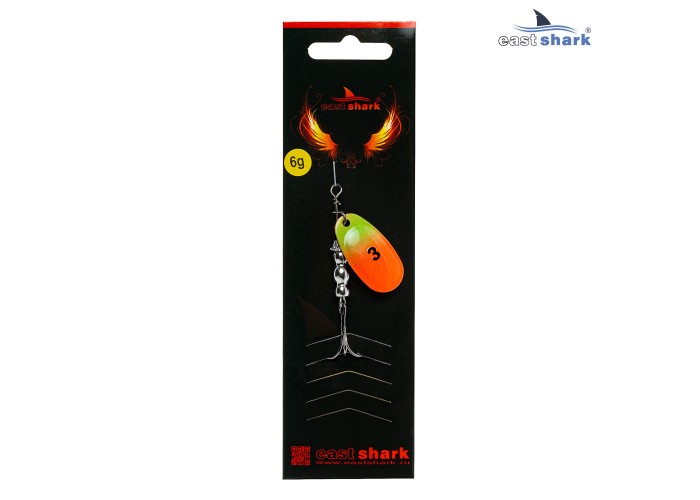 Блесна вращающаяся (уп./5шт.) EastShark Screw размер-3 (6 грамм) col.#781