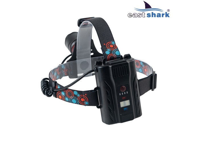 Фонарь налобный EastShark CT-340-1 синий свет