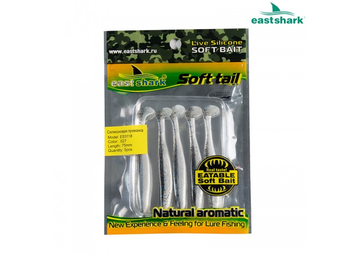 Силиконовая приманка ES3118 75 мм (5 шт/уп) color: 027