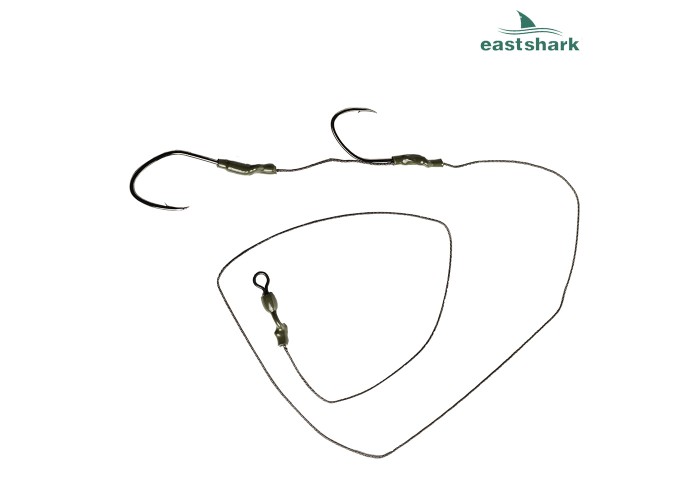 Оснастка на сома NEW 2 крючка 6/0-4/0 80 см 150 кг