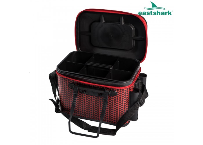 Ящик рыболовный с держателями удилищ размер М (цвет в ассортименте)