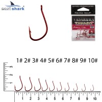Крючки NEW EastShark Vasakura Tanago RED № 6 (уп/10 шт)