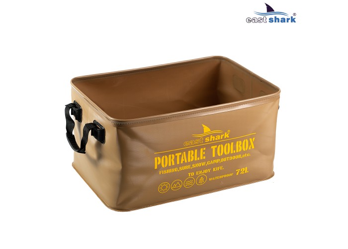 Ведро квадратное без крышки 72л.