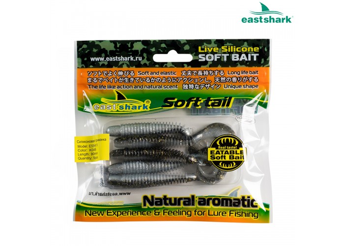 Силиконовая приманка ES5413 90 мм (5 шт/уп) color: K048
