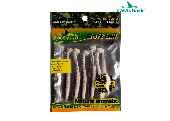 Силиконовая приманка ES3118 75 мм (5 шт/уп) color: K008