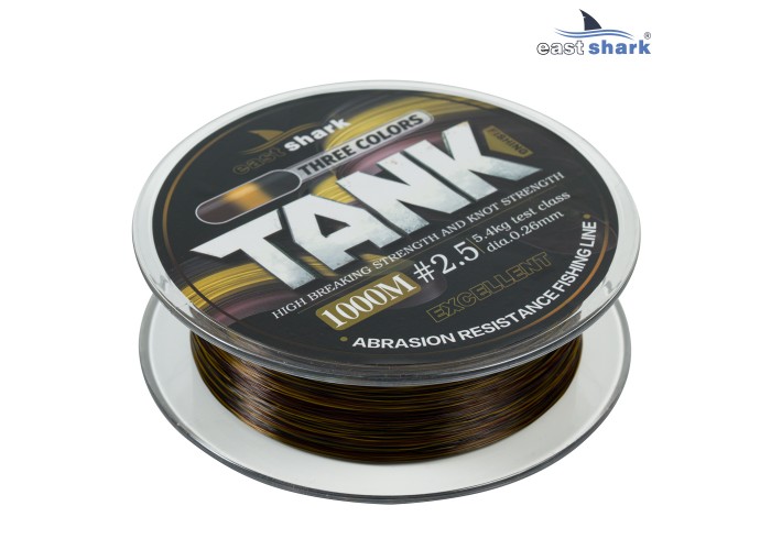 Леска 1000м EastShark TANK three colors 0,28 мм
