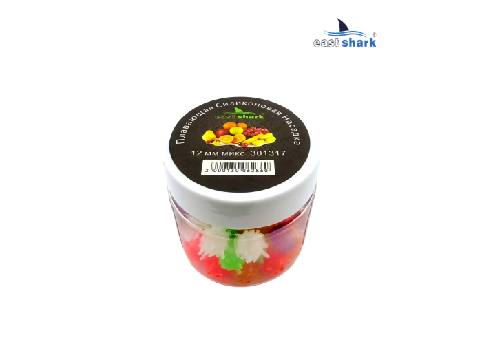 Плавающая силиконовая насадка 12 мм микс (уп./10 шт)