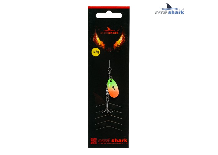Блесна вращающаяся (уп./5шт.) EastShark Screw размер-1 (3.5 грамм) col.#781