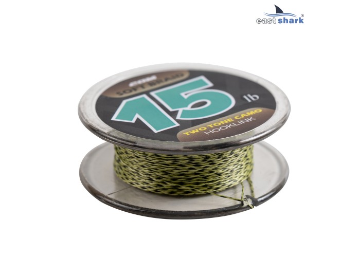 Поводковый материал  мягкий TWO TONE CAMO 15 lb 20 m