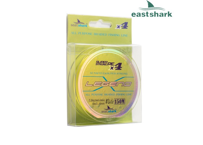 Шнур EastShark Legend X4 150м 0,25мм #3,0 желтый