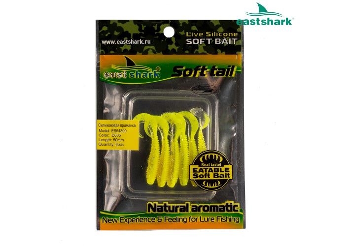Силиконовая приманка ES54390 50 мм (6 шт/уп) color: D005