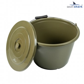 Ведро EastShark для прикормки с крышкой 15L 004S