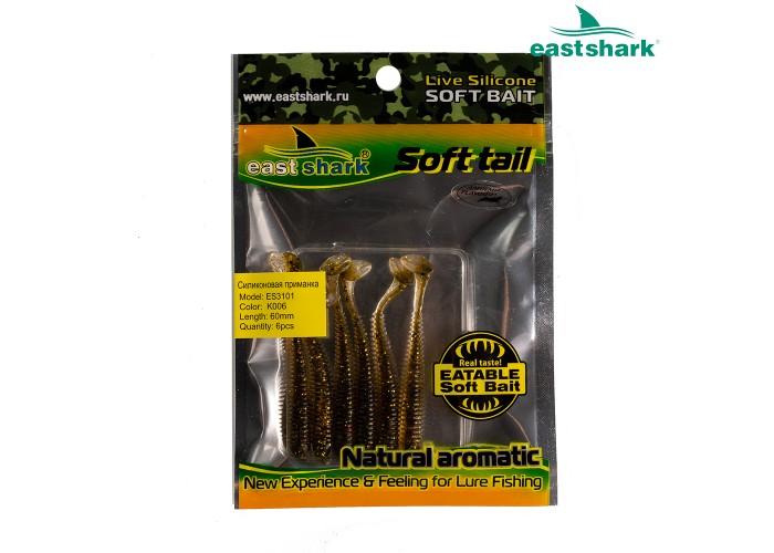 Силиконовая приманка ES3101 60 мм (6 шт/уп) color: K006