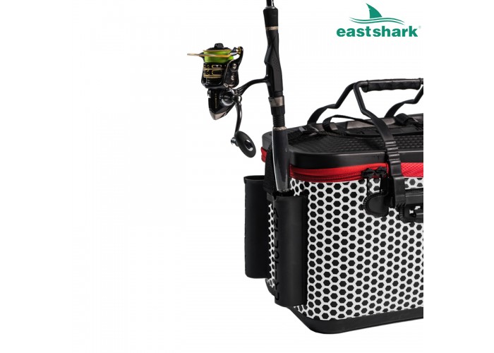 Ящик рыболовный с держателями удилищ размер L (цвет в ассортименте)