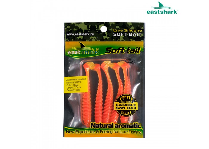 Силиконовая приманка ES31010 75 мм (5 шт/уп) color: D022