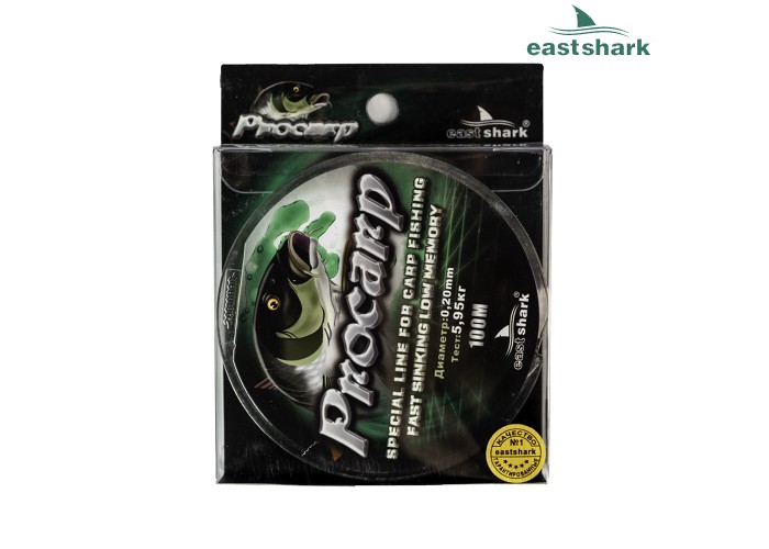 Леска PROCARP 100 м черно-зеленая 0,40