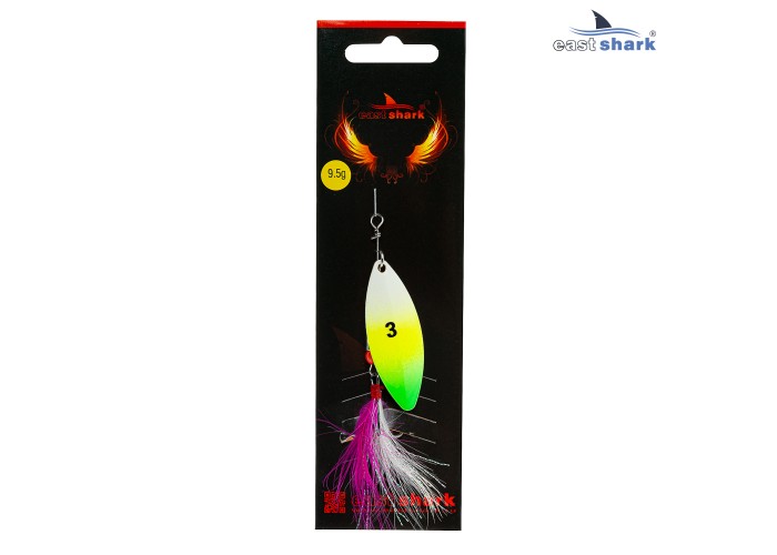 Блесна вращающаяся (уп./5шт.) EastShark Zander размер-3 (9.5 грамм) col.#550