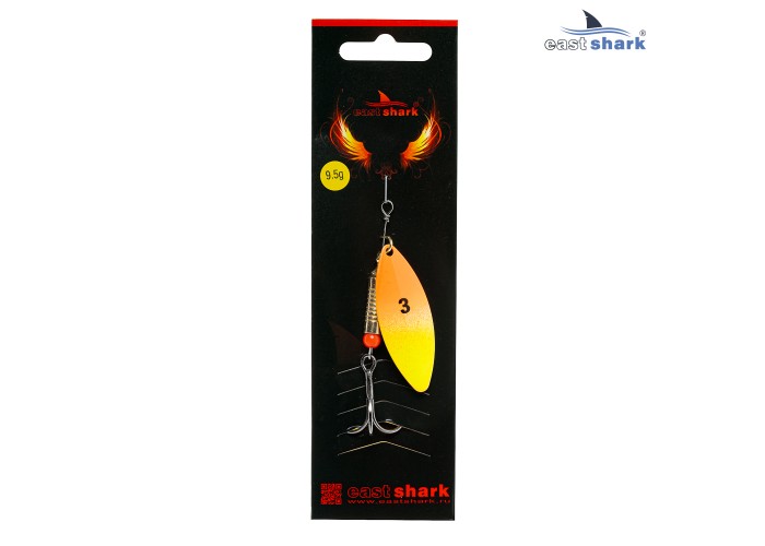 Блесна вращающаяся (уп./5шт.) EastShark Longer размер-3 (9,5 грамм) col.#644