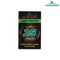 Поводковый мат-ал мягкий Solid green camo 25 lb 20 m