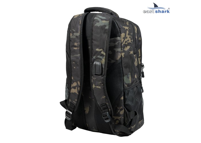 Рюкзак EastShark S-016-1 (USB, AUX) черный камуфляж