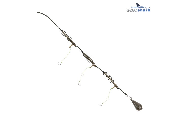 Монтаж EastShark На карася 3 кормушки 50г