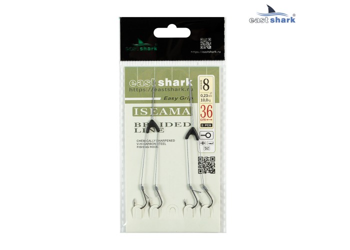 Двойной поводок готовый кр.№8 (уп./2шт)