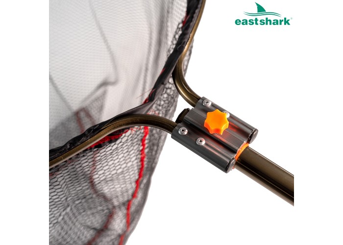 Подсак ES прорезиненный круглый 60*60 см мет. ручка 1,9 м.