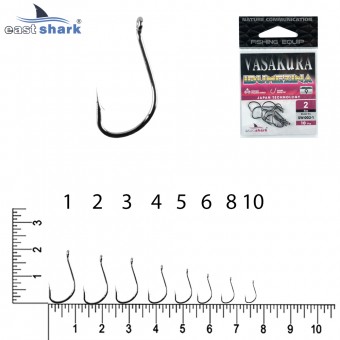 Крючки NEW EastShark Vasakura IDUMEZINA № 10 BL