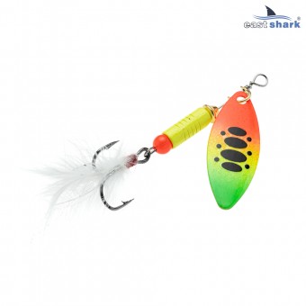 Блесна вращающаяся (уп./5шт.) EastShark Zander размер-1 (5 грамм) col.#540