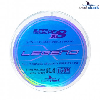 Шнур EastShark Legend X8 150м 0,14мм #0,8 голубой
