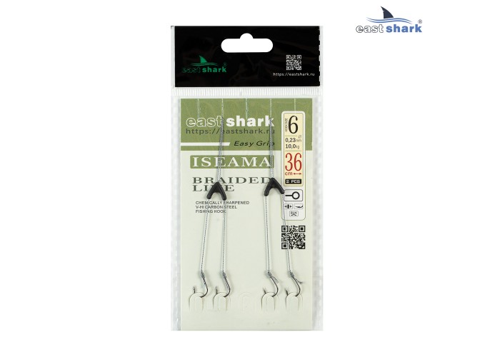 Двойной поводок готовый кр.№6 (уп./2шт)