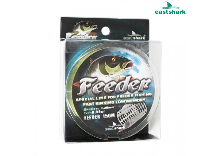 Леска Feeder 150 m зеленая 0,22 мм