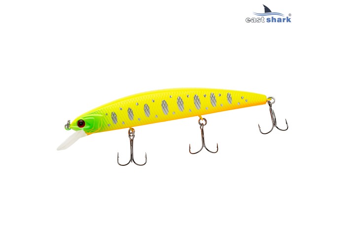 Воблер EastShark Minnow 11см. 16г. 0.5-1m Suspending col.#004