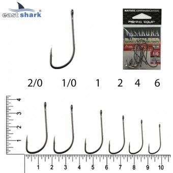 Крючки NEW EastShark Vasakura BAITHOLDER № 8 BL