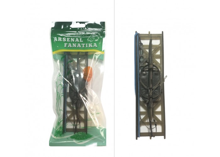 АРСЕНАЛ ФАНАТИКА "Флэт" оснащенная на мотовиле (2 крючка) 50 гр.