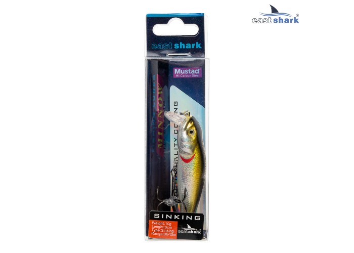 Воблер EastShark Mole 6см. 10г. 0.6-1.5m Sinking col.#001