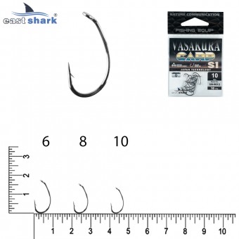 Крючки NEW EastShark Vasakura S1 № 10 BL