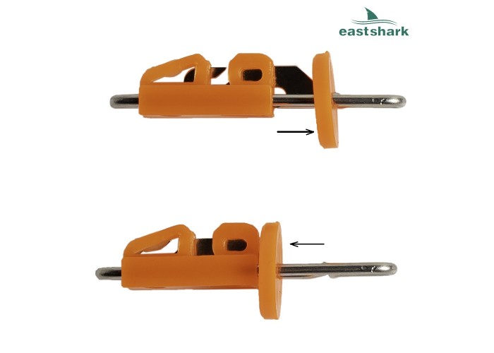 Клипса для дальнего заброса (Splash down solo bait clips) цвет оранжевый