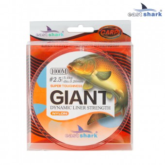 Леска 1000м EastShark GIANT NYLON 0,37 мм 