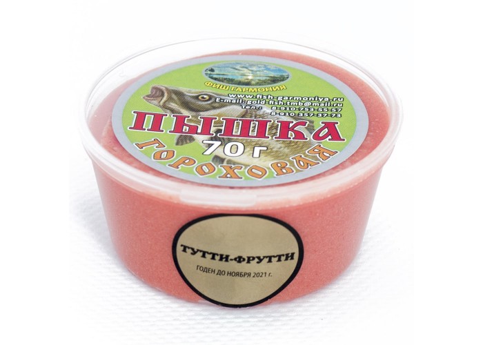 Пышка гороховая Magic 70 гр (Тутти-фрутти) (15 шт в упак.)