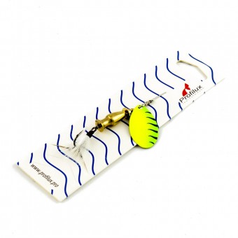 Блесна вращающаяся Profilux Щучья 7гр цв. 219 желтый-салатовый (5 шт в упак.)
