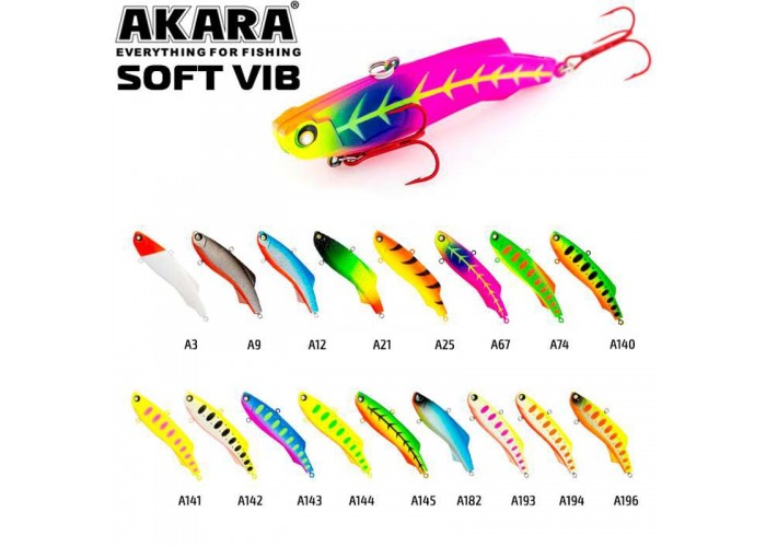 Воблер Akara раттлин Soft Vib 95 мм 29 гр А 67
