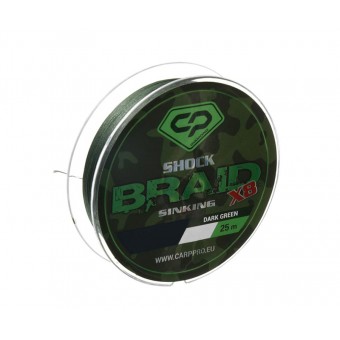 Шок-лидер Shock Braid PE X8 зеленый 25lb 25м