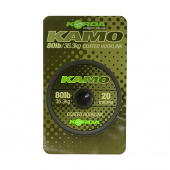 Поводковый материал Kamo Coated Hooklink 80lb 20м